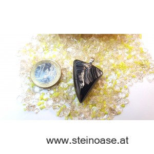 Anhänger Edel-Schungit mit Silberöse